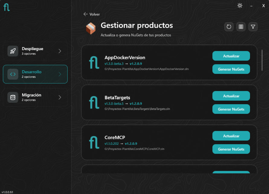 Lista de productos encontrados